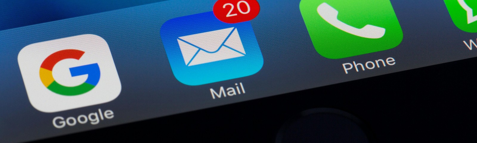 E-Mail-App mit ungelesenen Nachrichten